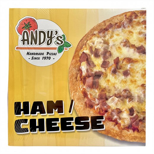 Andys Pizza Ham Cheese Pizza 1Pc 350g