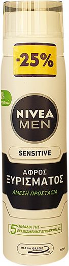 Nivea Men Sensitive Αφρός Ξυρίσματος 250ml -25%