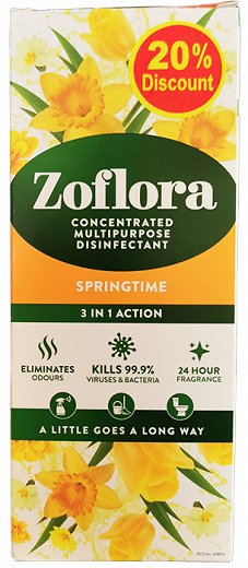 Zoflora Springtime Υγρό Απολυμαντικό 500ml -20%