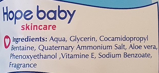 Hope Baby Skincare Μπλε Μωρομάντηλα Με Αλόε Βέρα 20Τεμ