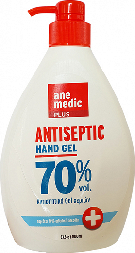 Ane Medic Antibacterial Sanitizer Hand Gel 70% 1000ml