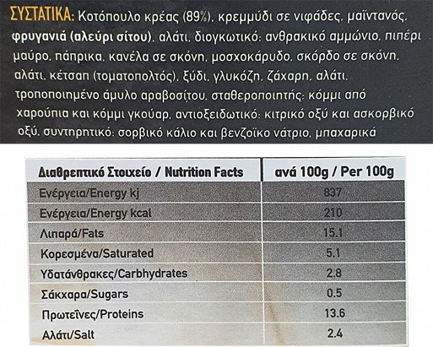 Κούντουρος Μπιφτέκι Κοτόπουλο 5x100g
