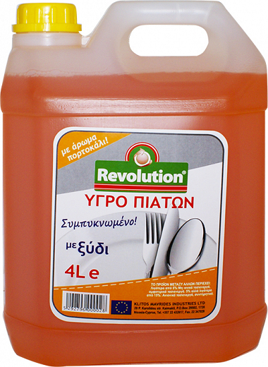 Revolution Dish Liquid With Vinegar 4L