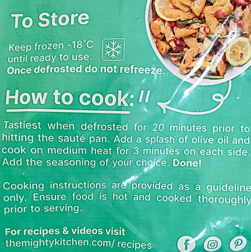 The Mighty Kitchen Chick*n Strips Plant Based 300g