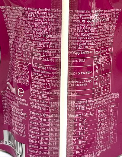 Vita Go Tribe Of Multi Vitamins Fruit Drink 200ml