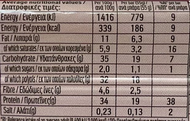 Fulfil Vitamin & Protein Bar Chocolate Brownie Flavour 55g