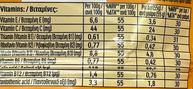 Fulfil Μπάρα Βιταμινών & Πρωτείνης Με Λευκή Σοκολάτα Φυστίκι Καραμέλα 55g