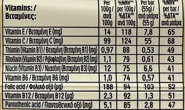 Fulfil Μπάρα Βιταμινών & Πρωτείνης Με Λευκή Σοκολάτα Μπισκότο Κρέμα 55g