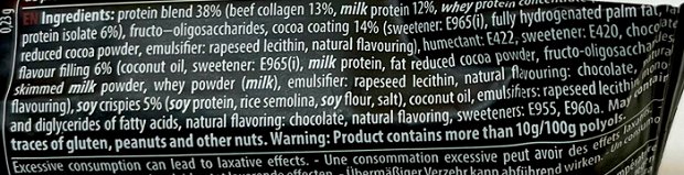 Qnt Metapure Protein Crunchy Bar Chocolate Gluten Free 65g