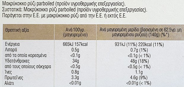Bens Original Ρύζι Μακρύκοκκο Σε Σακούλι 8Χ125g