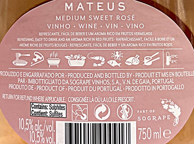 Mateus Medium Sweet Rose Κρασί 750ml