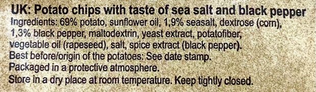 Kettle Cooked Sea Salt & Black Pepper 150g
