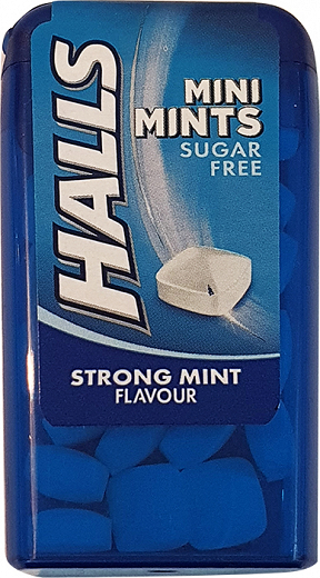 Halls Mini Mints Strong Mint Sugar Free 12,5g