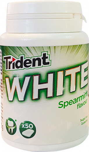 Trident White Spearmint Sugar Free Τσίχλες 70g