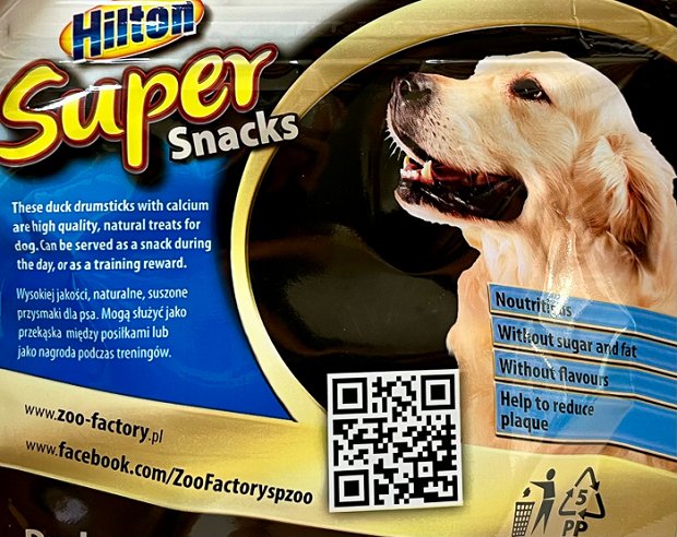 Hilton Super Dog Snacks Duck Drumsticks With Calcium 100g
