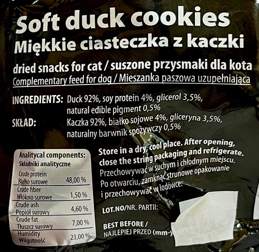 Hilton Super Cat Snacks Soft Duck Cookies 100g