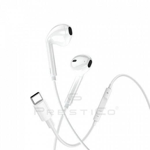 Prestico Earphone Type C Headphone Plug 1Pc