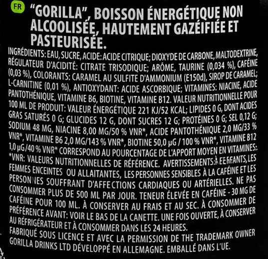 Gorilla Energy Drink 500ml