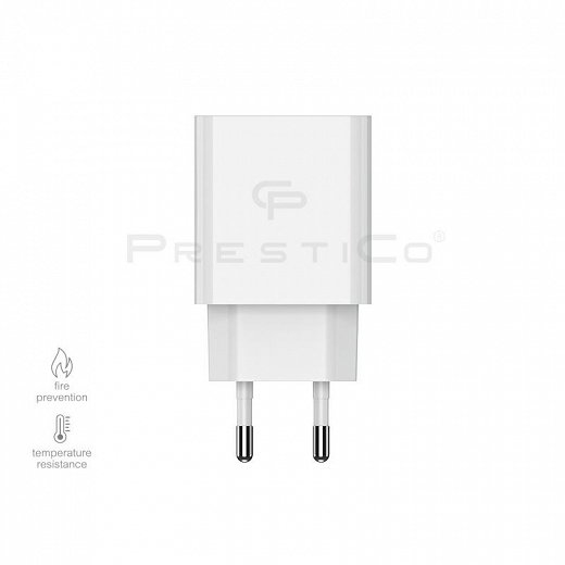 Prestico Usb Charger 2.1A Micro Cable PD 1Τεμ
