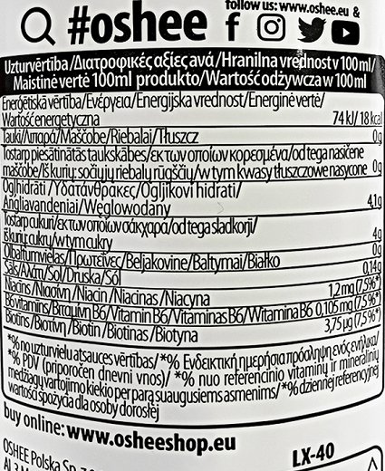 Oshee Isotonic Drink Lemon 750ml