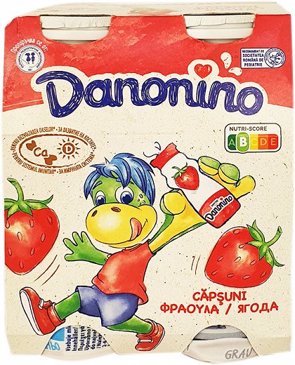 Danone Danonino Dessert Drink With Strawberry 4X100g