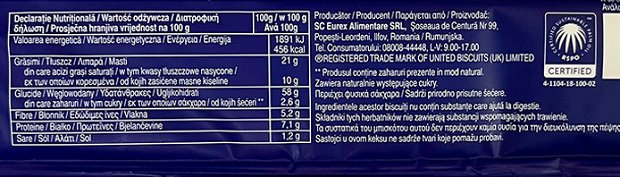 Mcvities Digestives Zero 133g