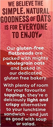 Nairns Original Oats Flatbreads Gluten Free 150g