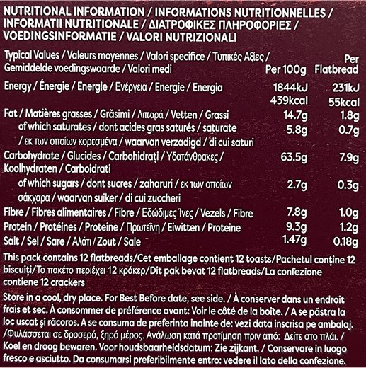 Nairns Original Oats Flatbreads Gluten Free 150g