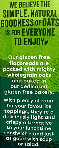 Nairns Rosemary & Sea Salt Flatbreads Gluten Free 150g