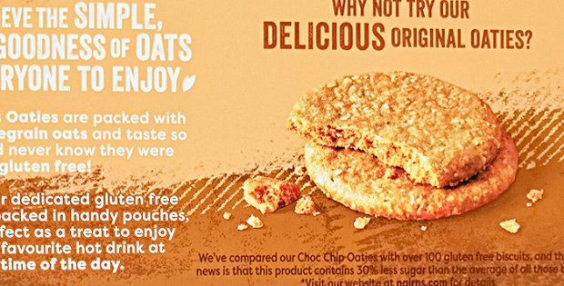 Nairns Oaties Biscuits With Chocolate Chip Gluten Free 160g