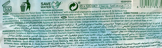 Palmolive Naturals Balance & Softness Σαπουνάκια 6x120g