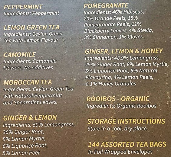 Alokozay Premium Tea Assortment Collection Wooden Box 144Pcs