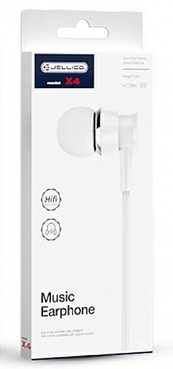 Jellico Music Earphone X4 White 1Pc