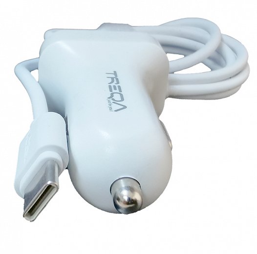 Treqa 2 Usb Car Charger Cs-219 3.1A 1Pc