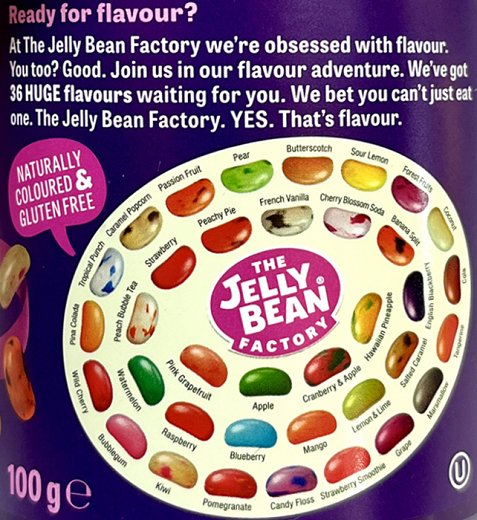 The Jelly Bean Factory Pop A Bean 36 Flavours 100g