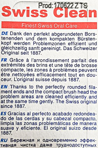 Trisa Swiss Clean Toothbrush Medium Duo Pack