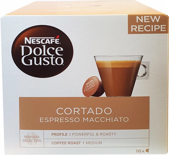 Nescafe Dolce Gusto Cortado Espresso Macchiato 16Pcs