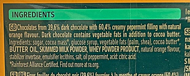 After Eight With Orange 400g