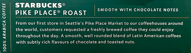 Starbucks Pike Place Roast Lungo Καψούλες 10Τεμ