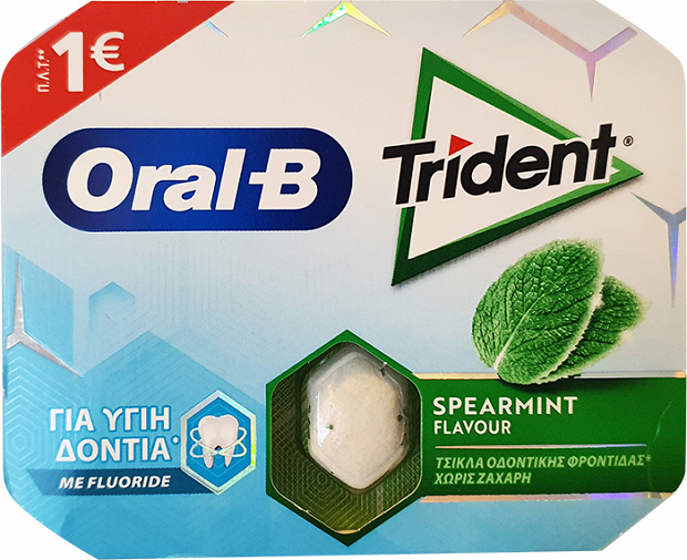 Trident Oral B Spearmint Gums 17g
