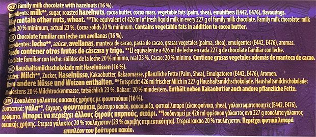 Cadbury Dairy Milk Whole Nut 180g