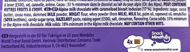 Milka Milk Chocolate Lotus Biscoff 90g