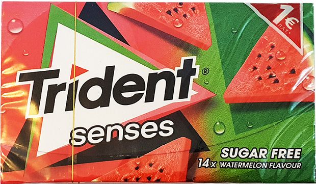 Trident Senses Watermelon Sugar Free Τσίχλες 27g