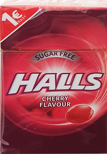 Halls Cherry Sugar Free 28g