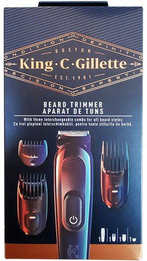 King C Gillette Ασύρματη Μηχανή Κουρέματος Για Γένια Με 3 Χτενάκια 1Τεμ