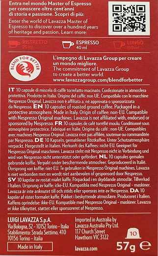 Lavazza Rossa 10 Capsules 10Pcs