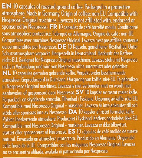 Lavazza Maestro Lungo Καψούλες 10Τεμ