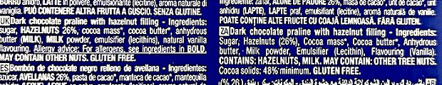 Baci Perugina Classic Original Dark Χωρίς Γλουτένη 225g