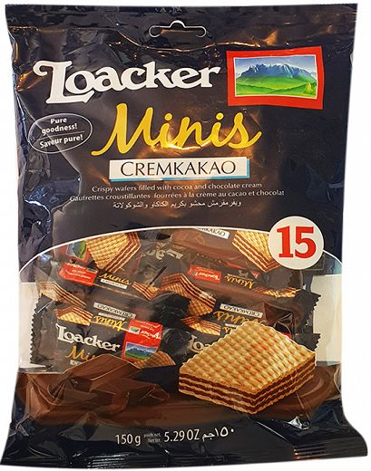 Loacker Minis Cremkakao 15x10g