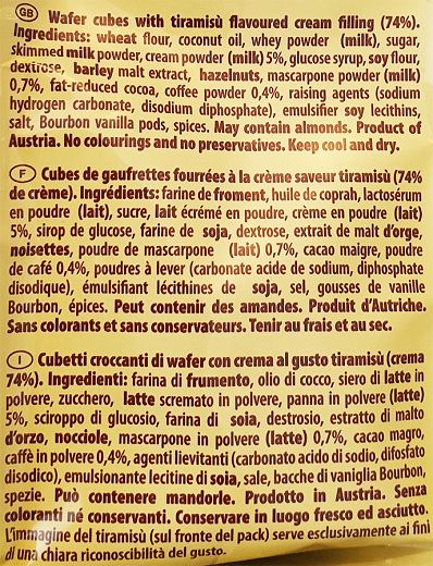 Loacker Quadratini Tiramisu 110g